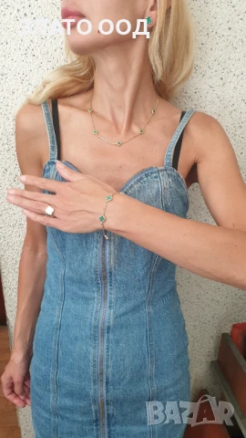 Златни сетове модел ДЕТЕЛИНА - 14К, снимка 18 - Колиета, медальони, синджири - 50461435