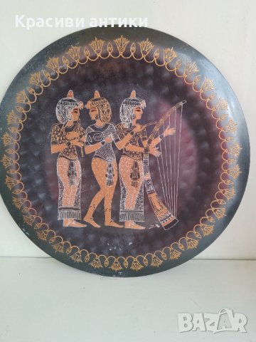 Колекционерска, египетска чиния, ръчно изработена, снимка 2 - Други ценни предмети - 41207790
