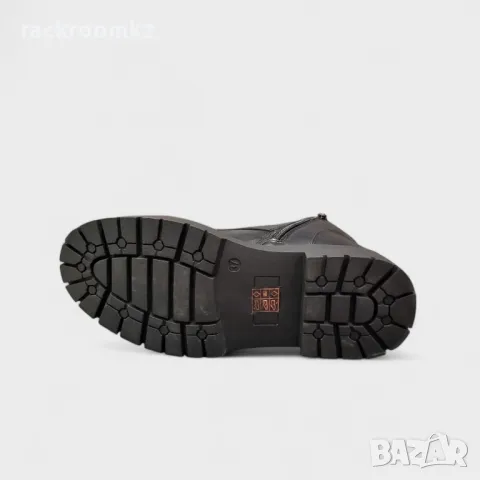 Дамски зимни боти тип кубинки модел: HQ16-1 black, снимка 4 - Дамски боти - 47447874