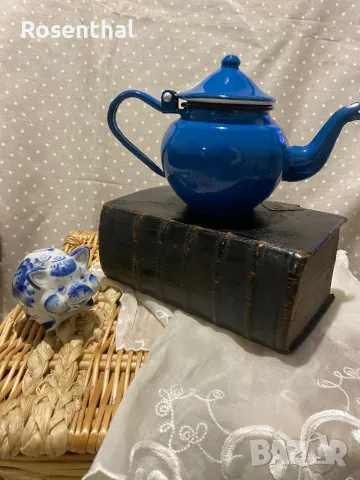 Емайлирано чайниче за греяна ракийка, чайче или кафенце , снимка 1