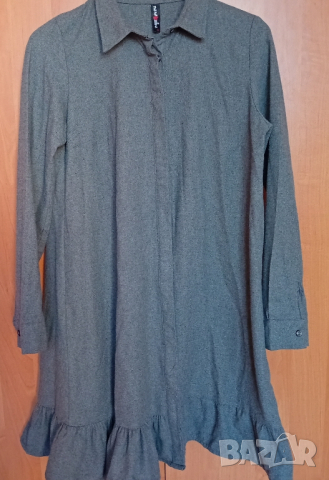 Сива плътна рокля , снимка 7 - Рокли - 44567551