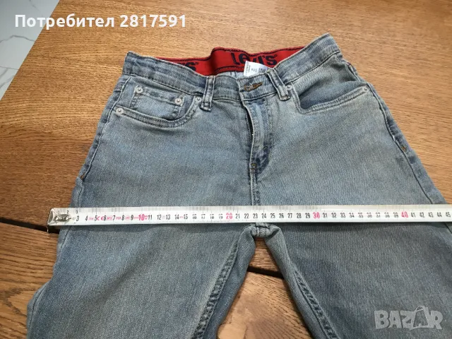 Оригинални детски дънки Levi’s, размер 14, 164 см Мод. 511, снимка 3 - Детски панталони и дънки - 49605637