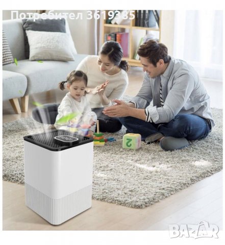 Пречиствател на въздух с хепа филтър Nobebird A8 -  Бял, снимка 5 - Други стоки за дома - 39416365