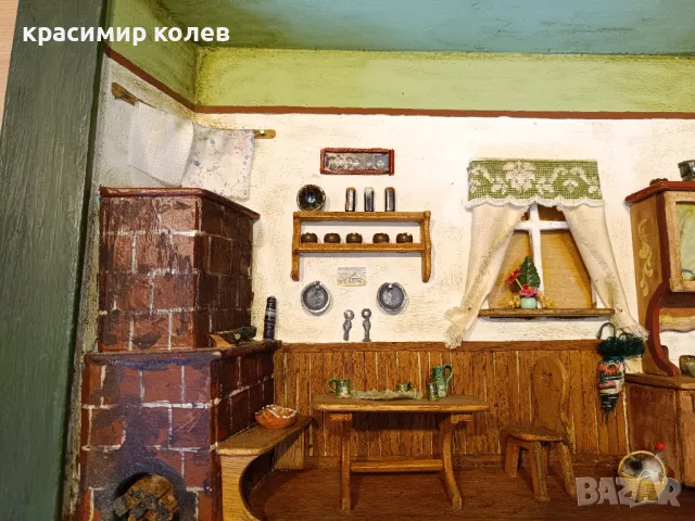 стара немска пластична живопис с миниатюри, снимка 9 - Антикварни и старинни предмети - 48406676