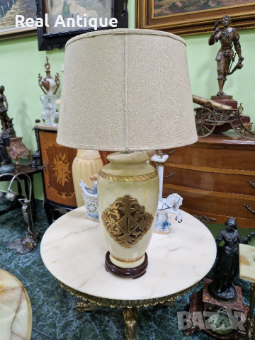 Прекрасна голяма антикварна белгийска порцеланова нощна лампа , снимка 4 - Антикварни и старинни предмети - 44838351