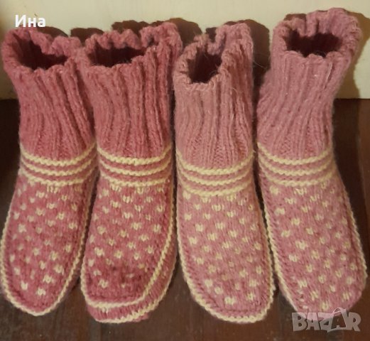 Ръчно плетени терлици , снимка 7 - Дамски чорапи - 42127507
