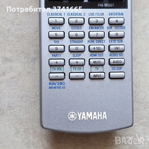 Оригинално дистанционно за ресивър Yamaha RAV380 WK48100US, снимка 4 - Ресийвъри, усилватели, смесителни пултове - 51441745