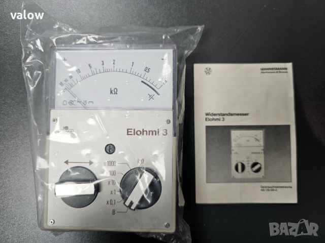 Уред за измерване на електрическо съпротивление омметър Elohmi 3
