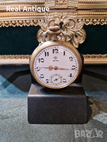 Рядък антикварен колекционерски немски джобен часовник Junghans Astra 