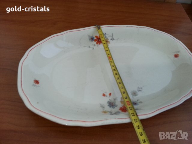  плато елипса порцелан Чехословакия , снимка 4 - Антикварни и старинни предмети - 35852854