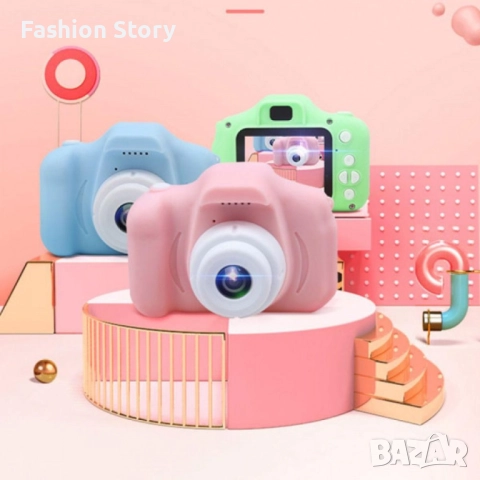 Детски електронен фотоапарат. Цвят: Син или Розов, снимка 4 - Игри и пъзели - 51545180