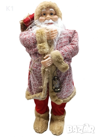 Голям Дядо Коледа 60см, снимка 2 - Декорация за дома - 52550033