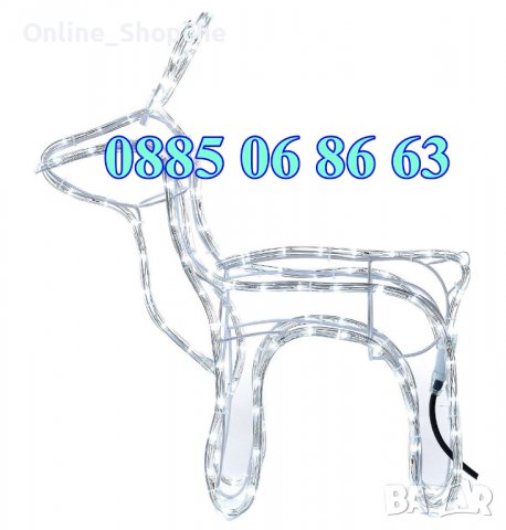 Коледен светещ елен, коледна украса, различни светлини, снимка 5 - Други - 38730929