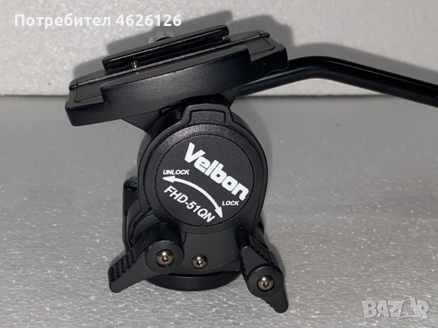Velbon  FHD-51QN флуидна видео глава, снимка 2 - Чанти, стативи, аксесоари - 52103379