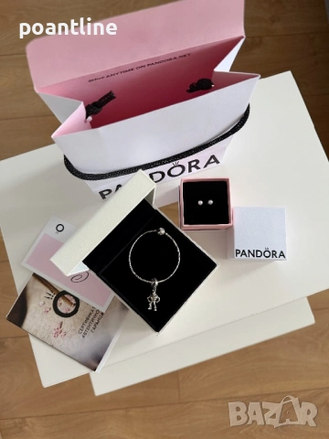 НОВО Disney x PANDORA гривна + талисман + обеци | пълен пакет Пандора, снимка 3 - Бижутерийни комплекти - 53411048