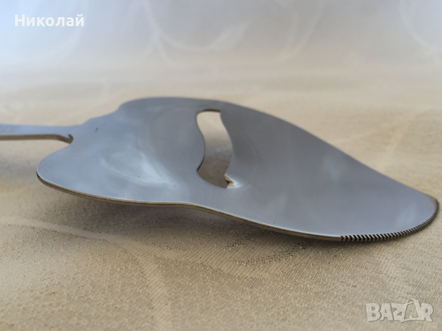 Нож / слайсер/ шпатула за сирене с керамична дръжка Elesva Delft blue, неръждаема стомана, нов, снимка 10 - Прибори за хранене, готвене и сервиране - 36166690