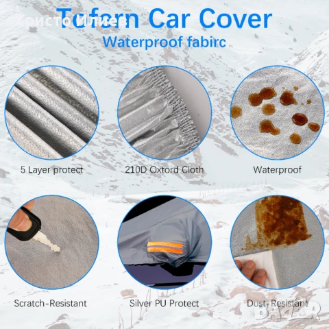 Покривало за кола Водоустойчив калъф за хечбек, седан и SUV, снимка 2 - Аксесоари и консумативи - 51274481