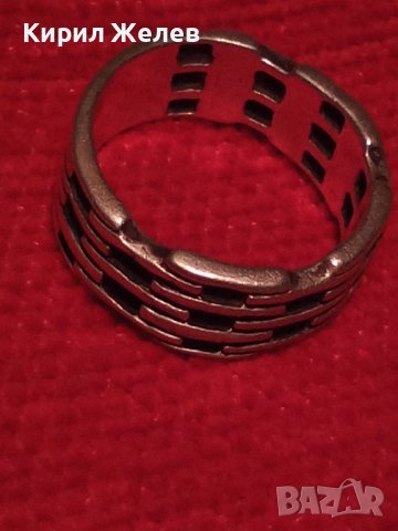 АЖУРЕН ДИЗАЙНЕРСКИ АРТ МОДЕЛ СРЕБЪРЕН МОДЕН ПРЪСТЕН СРЕБРО 925 МАЙСТОРСКА РЪЧНА ИЗРАБОТКА 32441