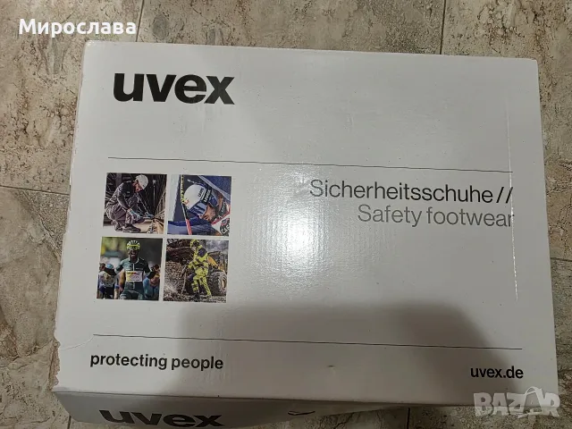 Чисто нови оригинални работни обувки UVEX, произведени в Германия, 46 размер., снимка 2 - Маратонки - 56171930