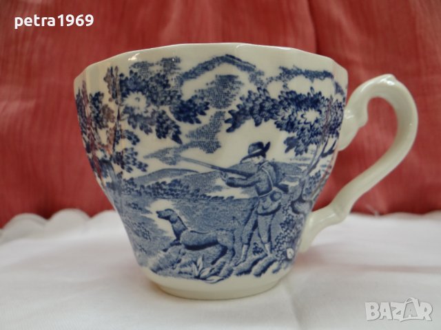 Порцелан на The Hunter by Myott в синьо, снимка 4 - Антикварни и старинни предмети - 41739296