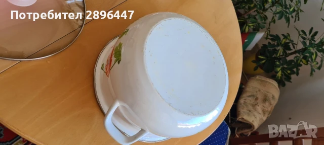 Емайлирана тенджера 8 литра Намалена, снимка 4 - Съдове за готвене - 50715716