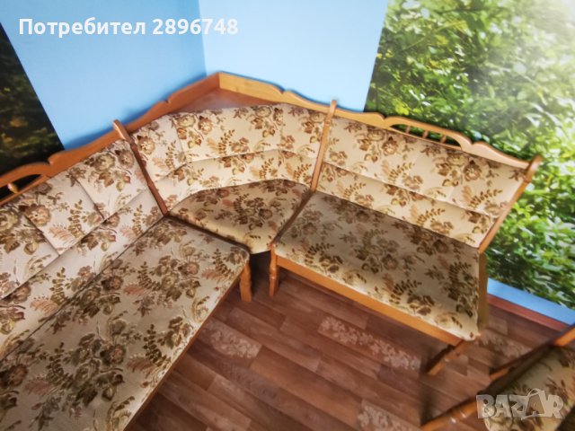 Кухненски ъгъл с маса от масивно дърво , снимка 8 - Маси - 44168448