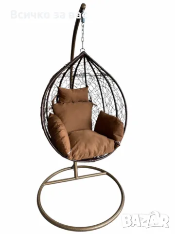 🌿 Градинска люлка от PVC ратан – Елегантност и комфорт за вашето външно пространство! 🌿, снимка 6 - Градински мебели, декорация  - 50209550