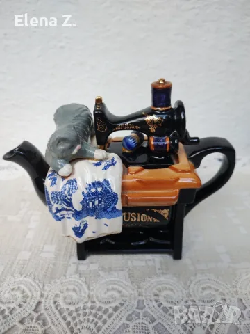 Рядък чайник шевна машина Cardew Blue, снимка 5 - Антикварни и старинни предмети - 56137703