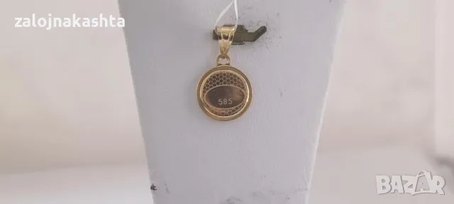 Нова Златна икона-0,52гр/14кр, снимка 3 - Колиета, медальони, синджири - 47875191