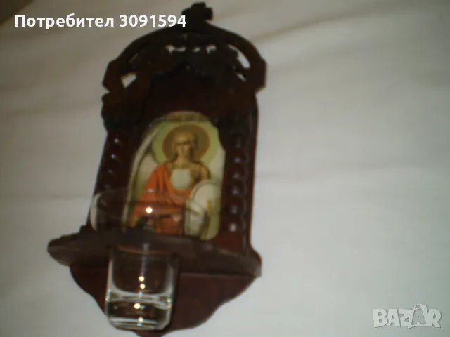 Дървено примитивно кандило , снимка 4 - Колекции - 48105609