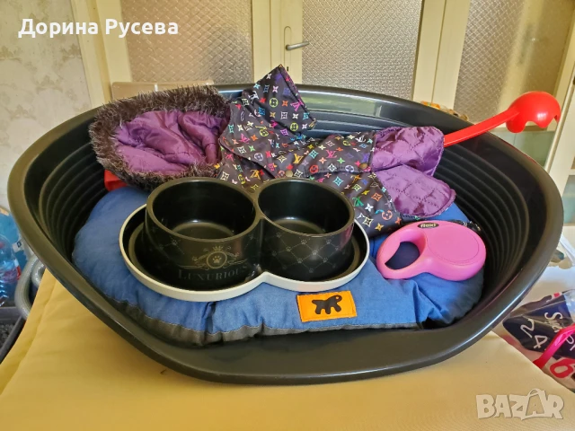 Легло, паничка, верижка и яке за куче