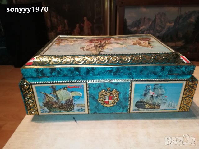 МЕТАЛНА КУТИЯ С КОРАБИ ОТ ФРАНЦИЯ 1202221933, снимка 12 - Антикварни и старинни предмети - 35767267