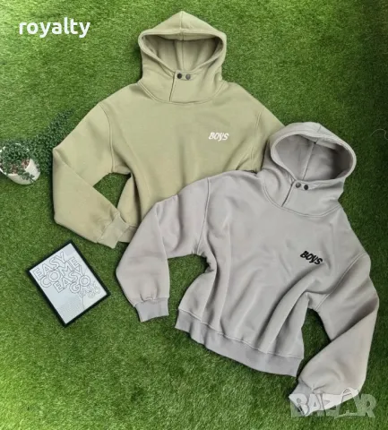 Ватиран Памучен суичър Различни цветове , снимка 6 - Суичъри - 49091564