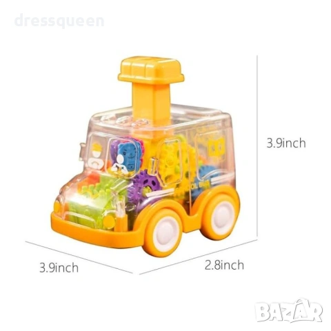 4747 Детска прозрачна кола с въртящи се механизми и музика, снимка 5 - Коли, камиони, мотори, писти - 53810537