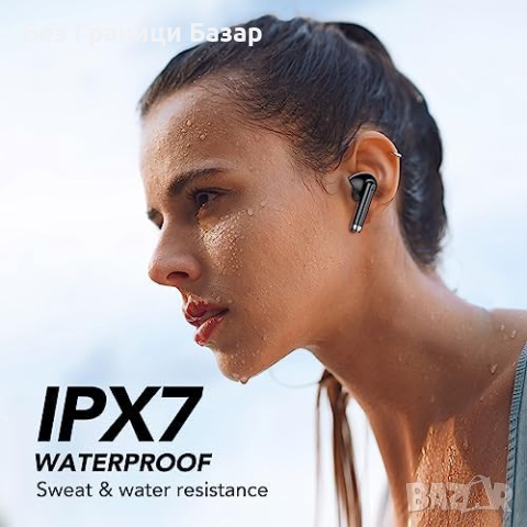 Нови Bluetooth 5.3 Слушалки, IP7, 40ч Възпроизвеждане, Ясен Звук, снимка 6 - Bluetooth слушалки - 44615122