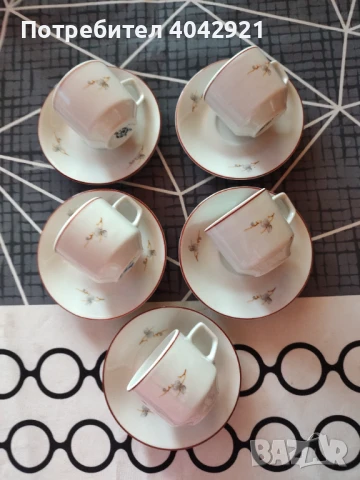 Чашки за кафе ,чинийки и каничка за мляко, снимка 7 - Чаши - 50771337