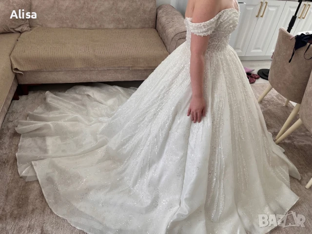 Булчинска рокля тип принцеса , снимка 5 - Сватбени рокли - 50493411