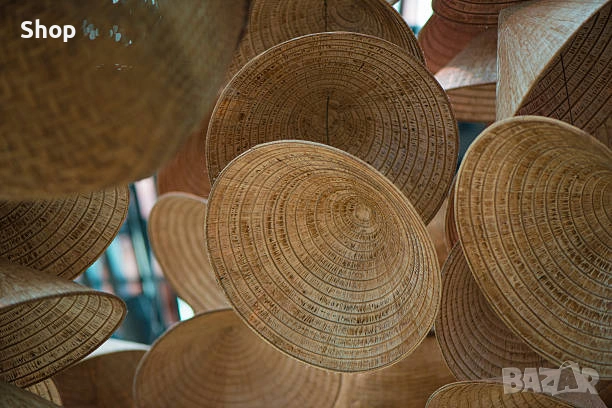 🌱 Виетнамска шапка 🇻🇳 🎋, снимка 17 - Шапки - 53633921