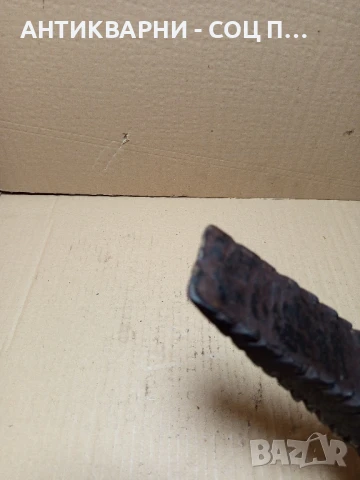 Соц Стар Ръчно Кован Клин За Цепене На Дърва Трупи Тегло 2.350кг., снимка 3 - Антикварни и старинни предмети - 51370671