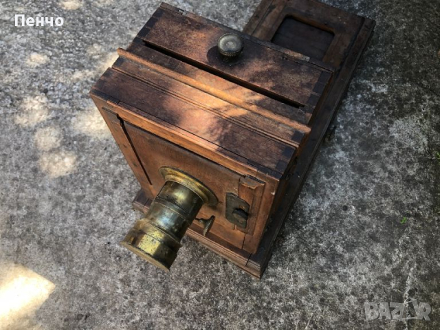 старинен салонен фотоапарат, снимка 7 - Антикварни и старинни предмети - 46111475