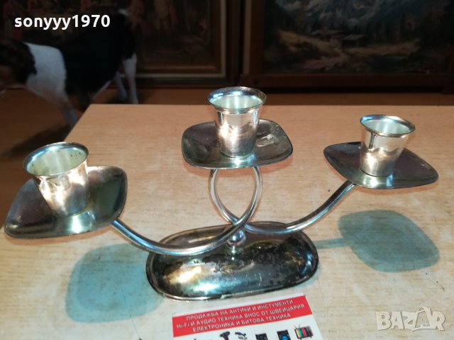 КРАСИВ СВЕЩНИК ОТ ГЕРМАНИЯ 0802221902, снимка 11 - Антикварни и старинни предмети - 35720989