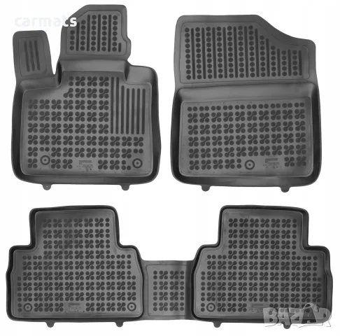 Гумени стелки Rezaw-Plast за Hyundai Santa Fe (2020+) - 5 seats - тип леген