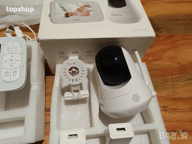 НОВ Babycozy Video Бебефон с камера и аудио 5" 720P дисплей 5000mAh, снимка 15 - Бебефони - 50502576