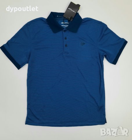 Dunlop Fine Stripe Polo - Мъжка спортна тениска с яка, размер S., снимка 1 - Тениски - 40031594