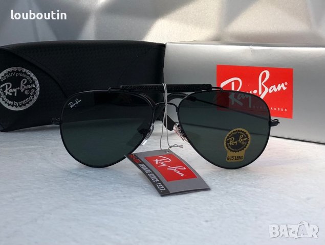 Ray-Ban RB3422 RB3025 limited edition слънчеви очила Рей-Бан авиатор с кожа, снимка 4 - Слънчеви и диоптрични очила - 41730666