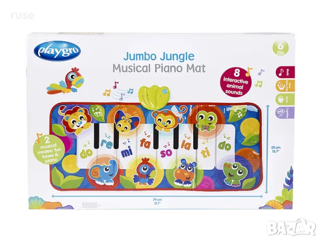 НОВИ! Музикално килимче пиано 3в1 Playgro, снимка 6 - Музикални играчки - 47268156