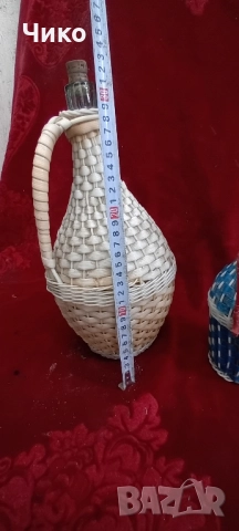 2бр стари стъклени дамаджанки, снимка 5 - Антикварни и старинни предмети - 52448707