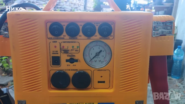 Стартерна станция с компресор MisterTool 12V, 17Ah, снимка 3 - Аксесоари и консумативи - 50654000