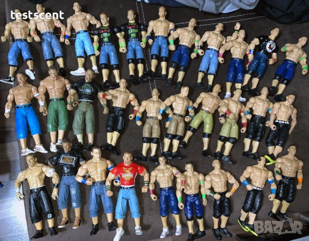 Екшън фигурки WWE John Cena Джон Сина Mattel Elite Black Light Blue figure играчка НА БРОЙКА, снимка 5 - Колекции - 48438298