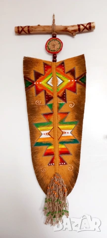 Декорация, Етно-арт голямо пано -декорация . Авторско -уникат 65 см , снимка 3 - Декорация за дома - 53249895
